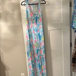 Lilly Pulitzer Multicolor Surfboard Maxi Dress